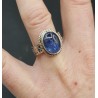 Zilveren ring gezet met Kyaniet 17.3 mm of 18 mm