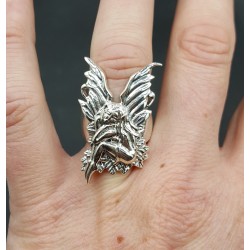 Zilveren ring elf 17 mm