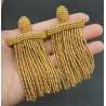 Goudkleurige waterval tassel oorbellen