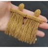 Goudkleurige waterval tassel oorbellen