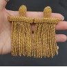 Goudkleurige waterval tassel oorbellen