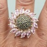 Zilveren ring gezet met Markasiet 18.5 mm