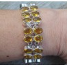 Zilveren armband met twee rijen ovale Citrien