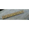 Zilveren armband met twee rijen ovale Citrien