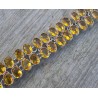Zilveren armband met twee rijen ovale Citrien