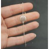 Zilver armband met ronde bedel