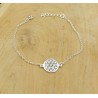 Zilver armband met ronde bedel