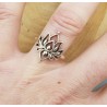 Zilveren ring met Lotus 16.5