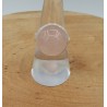 Zilveren ring gezet met ronde cabochon Rozenkwarts 17.7 mm