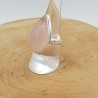 Zilveren ring met druppelvormige cabochon Rozenkwarts 17 mm