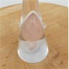 Zilveren ring met brede druppelvormige Rozenkwarts 19 mm