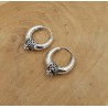 Creolen oorringen zilver bewerkt