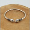 Zilveren armband bali style met lotus