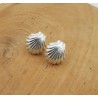 Zilveren oorknoppen schelp