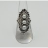 Zilveren ring gezet met Parels 16.5 mm