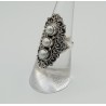 Zilveren ring gezet met Parels 16.5 mm