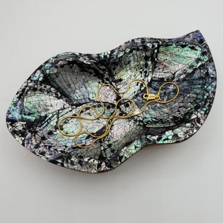 Vergulde slangenketting 1mm 42 cm