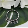 Zilveren armband / bangle met dolfijntjes