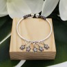 Zilveren armband / bangle met schildpadjes