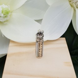 Zilveren parfumhanger / ashanger met Parelmoer