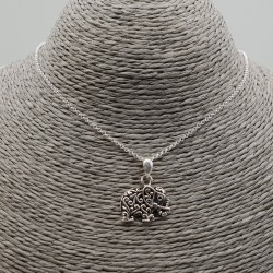 Zilveren ketting met olifant hanger