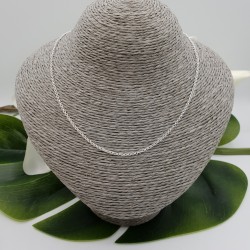 Zilveren jasseron ketting 45 cm 2mm