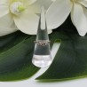 Zilveren V shape ring 17 mm