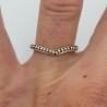 Zilveren V shape ring 17 mm