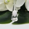 Zilveren ring gezet met Scoleciet 17.7 mm