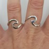 Zilveren wave ring