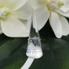 Zilveren ring gezet met kleine cabochon Maansteen