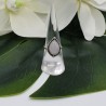 Zilveren ring met druppelvormige cabochon Maansteen 17.3 mm