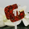 Resin creolen rood