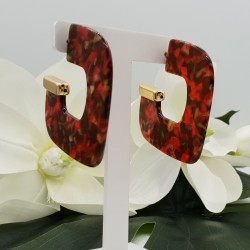 Resin creolen rood