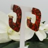Resin creolen rood