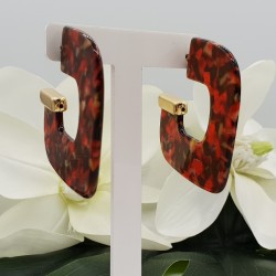 Resin creolen rood