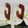 Resin creolen rood