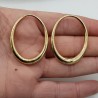 Hanger set goud kleurige ovale large