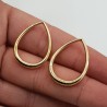 Hanger set goud kleurige open druppel medium