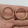 Hanger set goud kleurige open cirkel medium