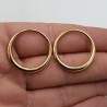 Hanger set goud kleurige open cirkel small