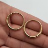 Hanger set goud kleurige open cirkel small