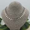 Zilveren boho stijl choker ketting