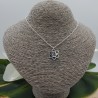 Zilveren ketting met lotus hanger met mediterende Boeddha