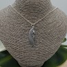 Zilveren ketting met grote vleugel hanger