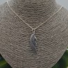 Zilveren ketting met grote vleugel hanger