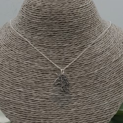 Zilveren ketting met eenhoorn hanger