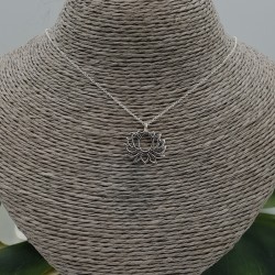 925 Sterling zilveren ketting met lotus hanger