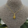 Vergulde ketting met hanger gezet met Etiopische Opaal