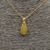 Vergulde ketting met hanger gezet met Etiopische Opaal